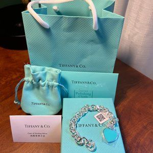 BRAND NEW TIFFANY bracelet/tags on/original bag/box/packaging